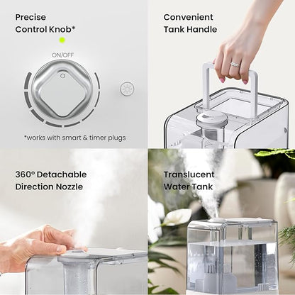 Humidifiers for Bedroom Large Room, Top Fill 6.5L Cool Mist Humidifier - Image 7