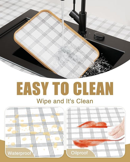 Shelf Liners for Kitchen Cabinets Non-Adhesive, Non-Slip Thickened Shelf Paper - Image 5