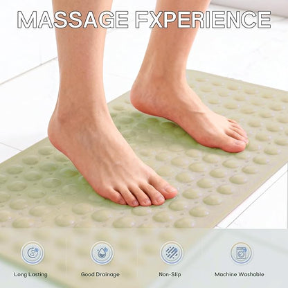 Anti-Slip Bathtub Shower mat, 27.5×14.5（Approximately 70×37cm） inch Soft - Image 4