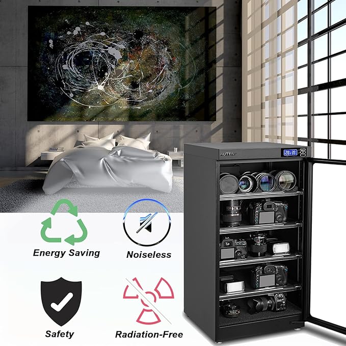 AUTENS 100L Dehumidifying Dry Cabinet Box, Digital Control Noiseless and Energy - Image 4