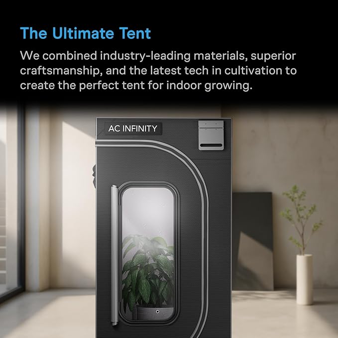 AC Infinity CLOUDLAB 894, Advance Grow Tent 8x4, Thickest 1" Poles, 2000D Mylar - Image 2