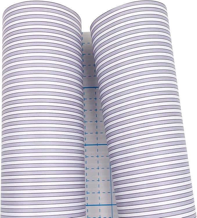 Yifely Blue White Stripes Shelf Liner Drawer Units Decor Sticker Self-Adhesive - Image 5