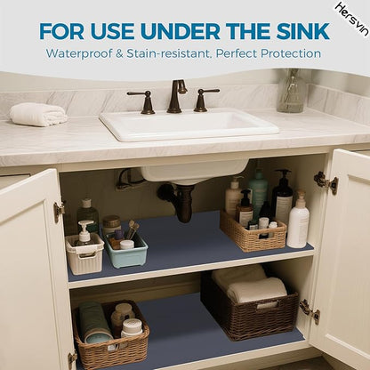Hersvin Shelf Liners 20 in x 20 ft EVA Drawer Mats, Non-Adhesive Cupboard Pad - Image 7