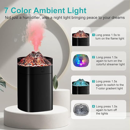 Portable Mini Humidifier, 400ml Small Humidifier - Image 4