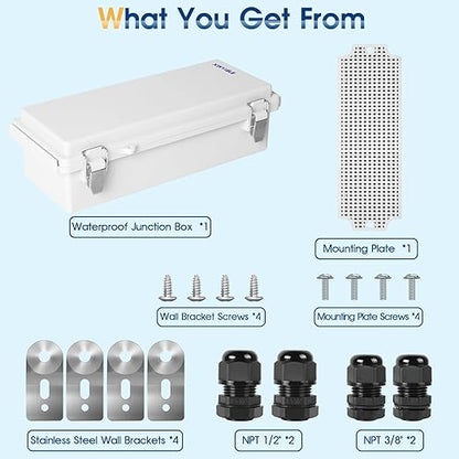 Waterproof Outdoor Project ABS Plastic Junction Box IP67 Weatherproof Dustproof - Image 7