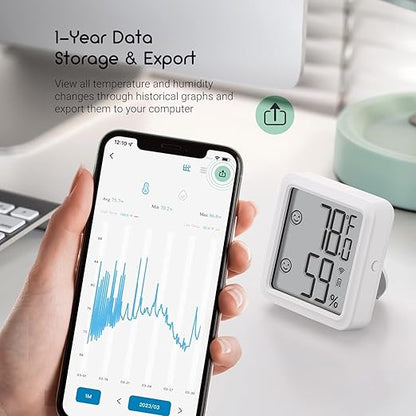 INKBIRD WiFi Thermometer Hygrometer, Indoor Temperature Sensor IBS-TH3-PLUS - Image 7
