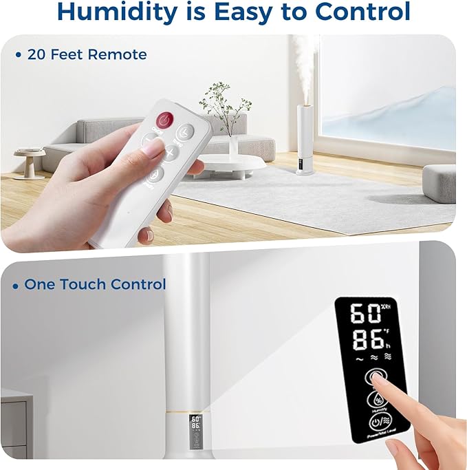 Humidifier Large Room, 2.4Gal Cool Mist Humidifiers - Image 5