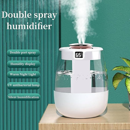 Cool Mist Humidifiers, 1.5L Led Lights, Quiet Ultrasonic, Dual Nozzles - Image 5