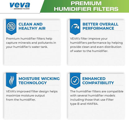 VEVA 4 Pack Premium Humidifier Filters Replacement - Image 4