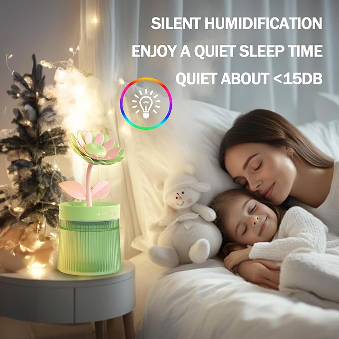 Cute Mini Humidifier 320mL Cool Mist Humidifie mute - Image 5
