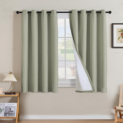 H.VERSAILTEX Linen Curtains 100% Blackout Curtains by HVERSAILTEX