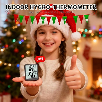 Room Thermometer Indoor Hygrometer Humidity Meter Gauge Digital Temperature and - Image 2