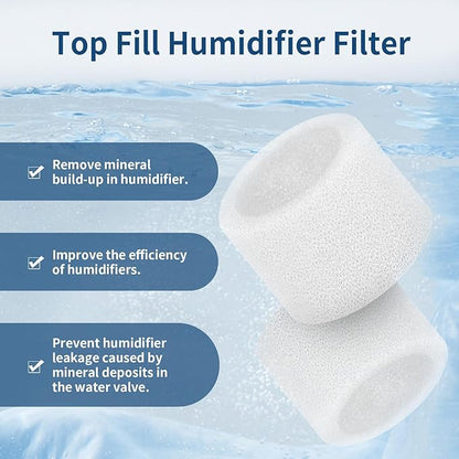 30-Pack Top Fill Humidifier Replacement Filter Compatible - Image 3
