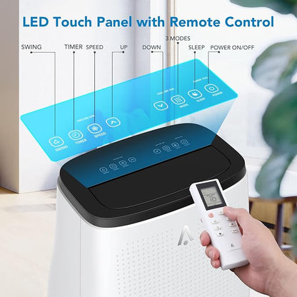 Portable Air Conditioner 14, 000 BTU, 3-in-1 Dehumidifier & Fan Modes, Floor AC - Image 9