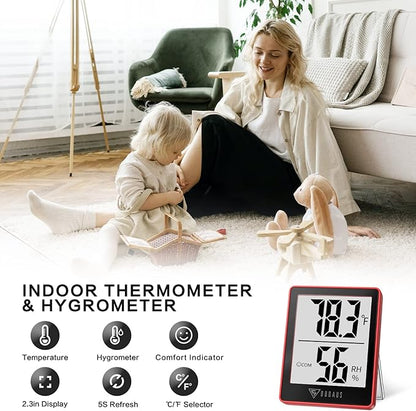 DOQAUS Digital Hygrometer Indoor Thermometer Humidity Gauge Room Thermometer - Image 2