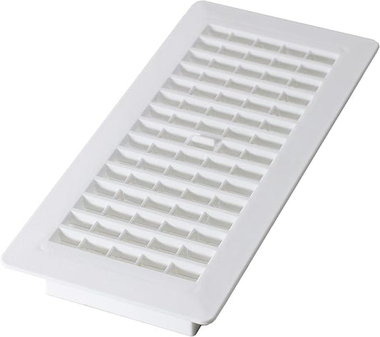 Decor Grates PL410-WH 4-Inch by 10-Inch Plastic Floor Register by DecorGrates