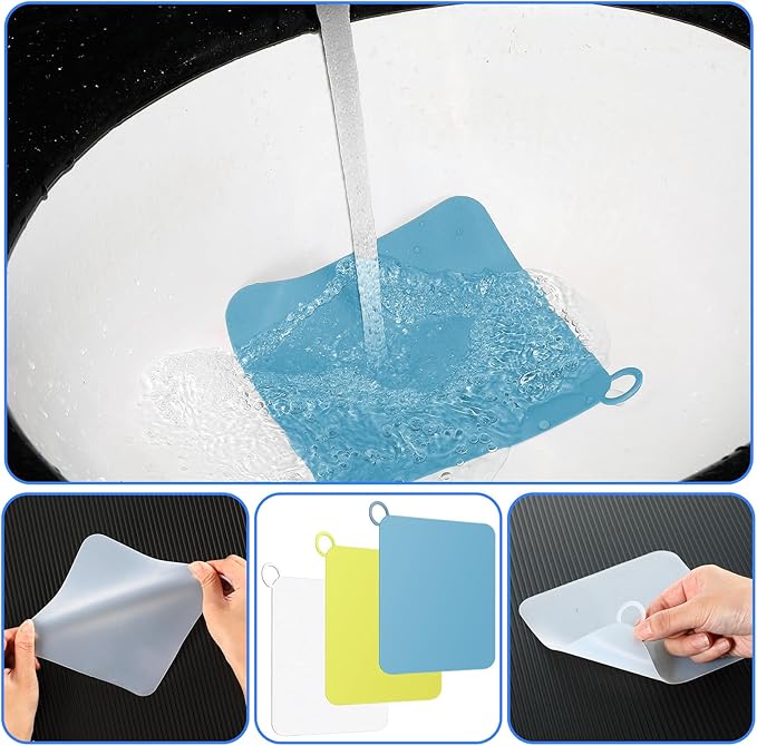 Yinkin 6 Pcs Drain Covers to Keep Bugs Out Silicone Shower Floor Tub Stoppers - Image 5