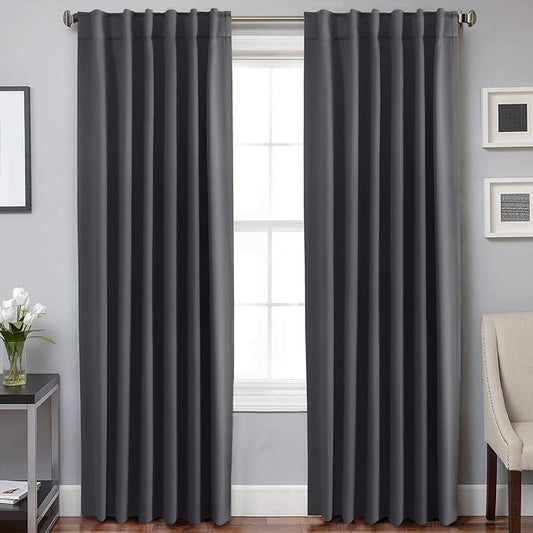 H.VERSAILTEX Blackout Curtains Thermal Insulated Window Treatment Panels Room by HVERSAILTEX