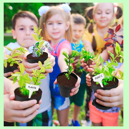 30 Pcs Plant Nursery Pots with Humidity Dome 2.95'' Small Plant Pots Plastic - Image 6