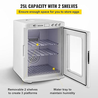 Happybuy White Reptile Incubator 25L Scientific Lab Incubator Digital Incubator - Image 4