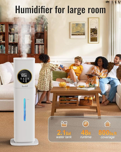 Humidifiers for Bedroom, 2.1Gal/8L Humidifier large room - Image 2