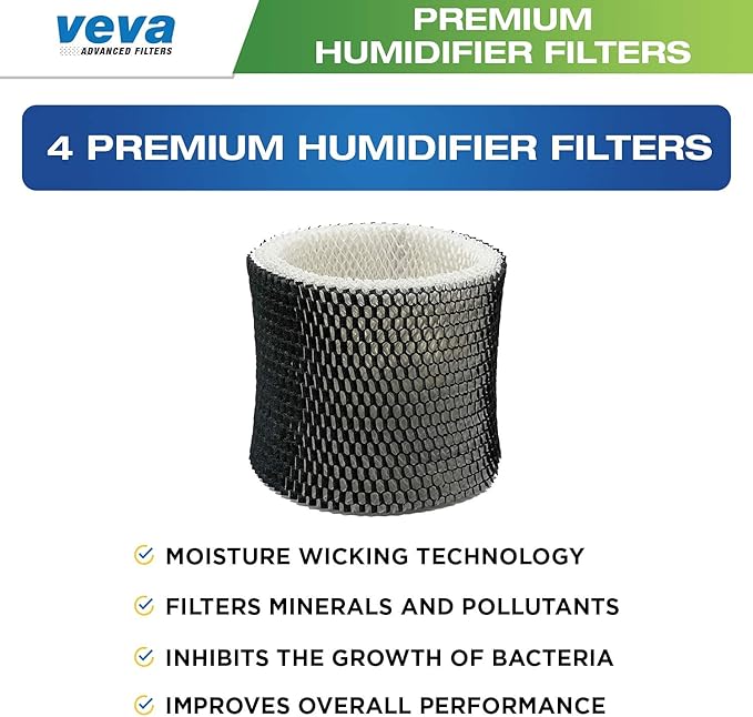 VEVA 4 Pack Premium Humidifier Filters Replacement - Image 2