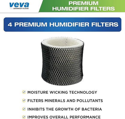 VEVA 4 Pack Premium Humidifier Filters Replacement - Image 2