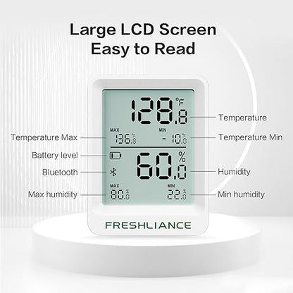 Freshliance Bluetooth Temperature Humidity Data Logger Recorder, Refrigerator - Image 7