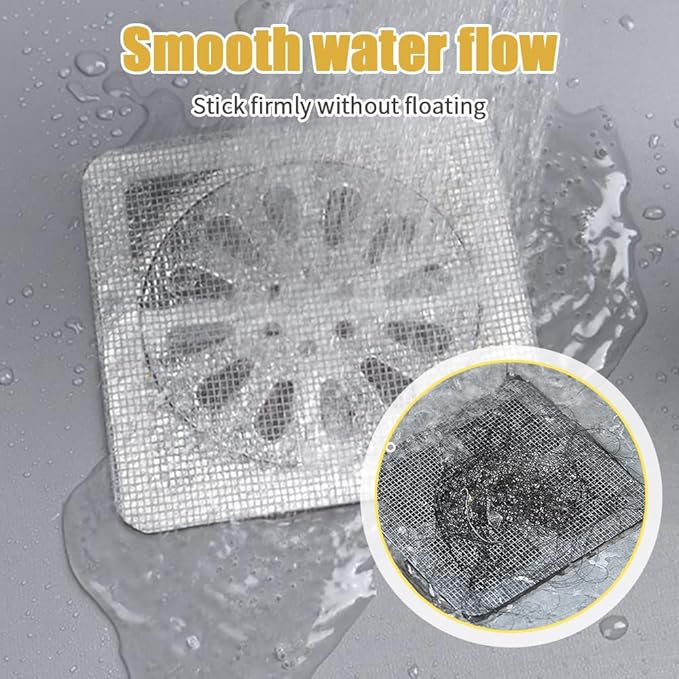 Disposable Hair Drain Stickers, 2025 Upgraded Disposable Floor Drain Filter - Image 4