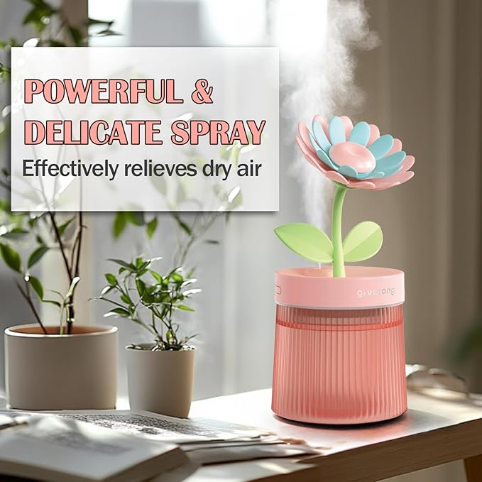 Cute Mini Humidifier 320mL Cool Mist Humidifie mute - Image 4