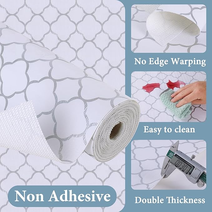 Shelf Liners for Kitchen Cabinets 23.6in x 20FT Non Adhesive Drawer Liner - Image 7