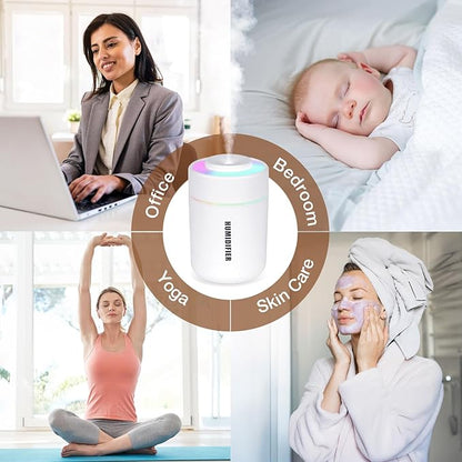 Portable Mini Humidifier, 180ml USB Cool Mist Small Humidifiers - Image 8