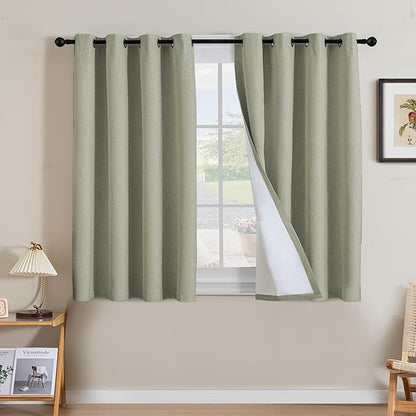 H.VERSAILTEX Linen Curtains 100% Blackout Curtains by HVERSAILTEX