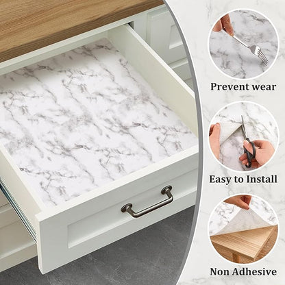 Viseeko Shelf and Drawer Liner for Kitchen Cabinet, 12 in x 10 ft Non-Adhesive - Image 8