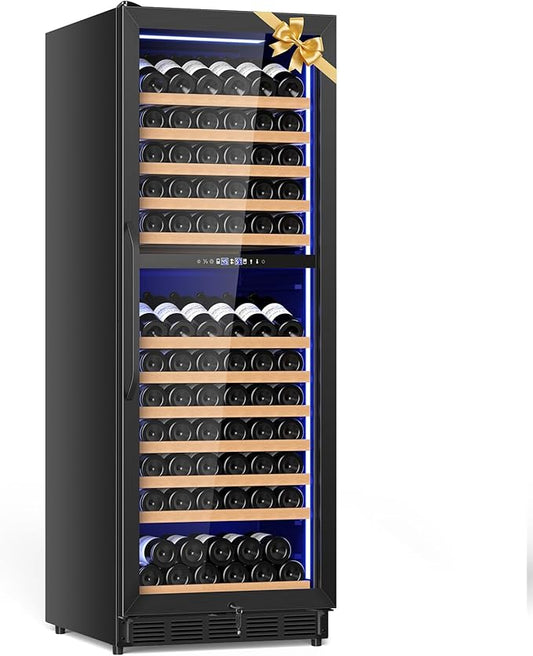 24 Inch Dual Zone Wine Cooler Refrigerator, Large Capacity by Velieta-SpecialistinFridge
