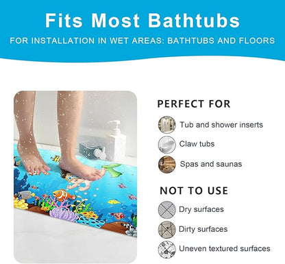 XIYUNTE Baby Bath Mat for Tub Non Slip Kids Bath Mat - Image 6