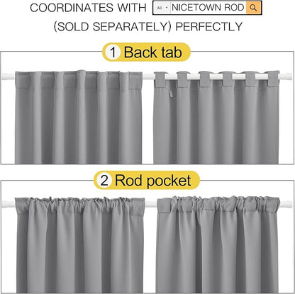 NICETOWN Bedroom Curtains Blackout Curtain Panels - Image 3