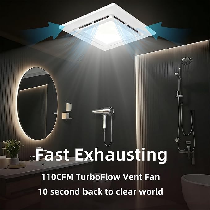 9.4" Quiet Bathroom Exhaust Fan - Image 3