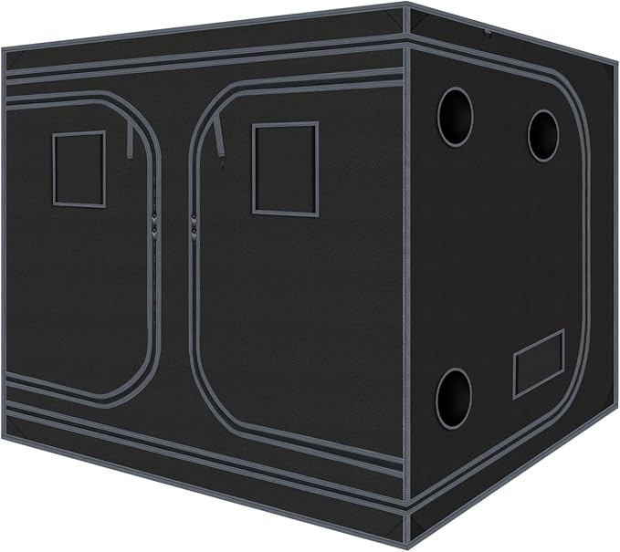 Grow Tent 120"x120"x78" Grow Tents Plant Tent 600D Mylar Reflective Grow Tent by Zazzy