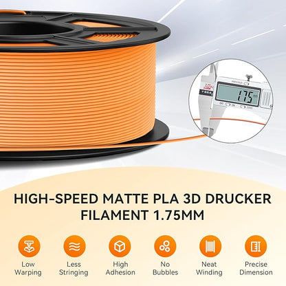 TECBEARS High Speed PLA 3D Printer Filament Bundle，Matte PLA Filament 1.75mm - Image 7