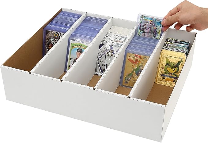Sports Card Boxes 3900-12000 Count Cardboard Card Storage Box White Bulk Card - Image 5