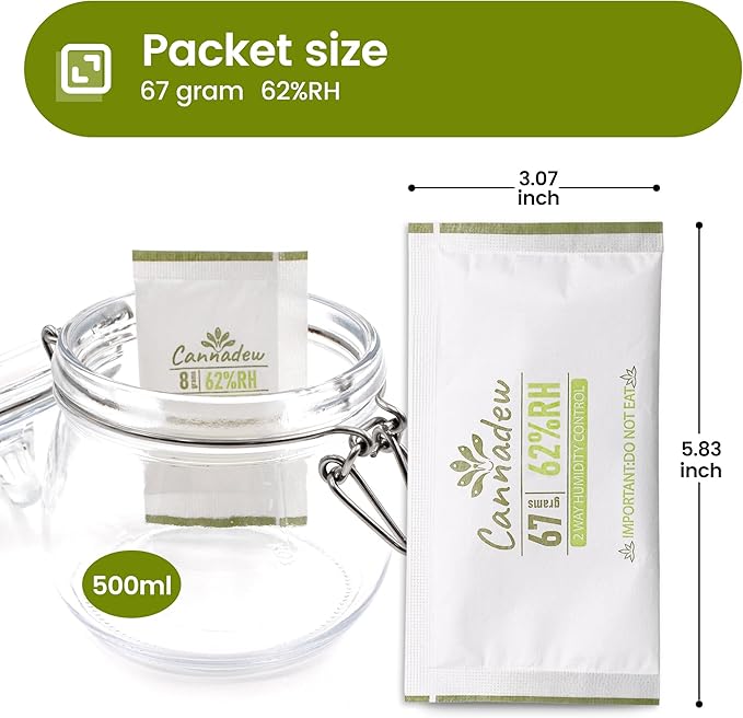 62% Two-Way Humidity Control Packets, 67g – Moisture Absorbers & Hydration - Image 2
