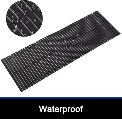 Bath Mat Bathroom Runner Long Large Rugs Floor Wood Shower Bathtub Waterproof - Image 2
