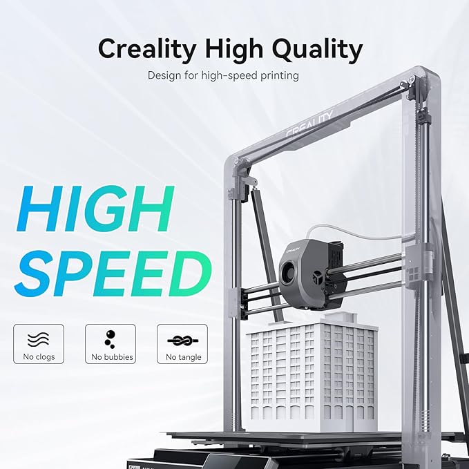 Creality Hyper PLA Filament 1.75mm, 30-600mm/s High Speed 3D Printer Filament - Image 6