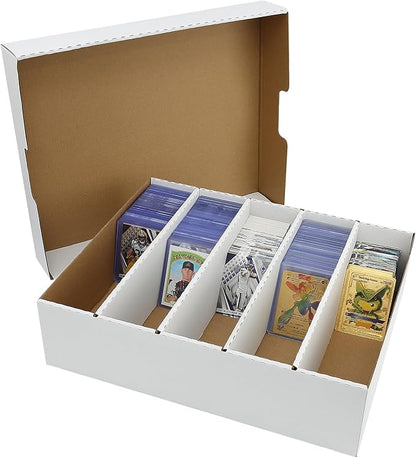 Collector Card Storage Box 3900 Count, Trading Cards Sorting Tray Box White - Image 5