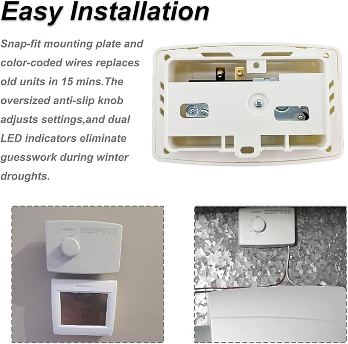 4655 Manual Digital Humidifier 24V AC Control Switch Replacement - Image 2