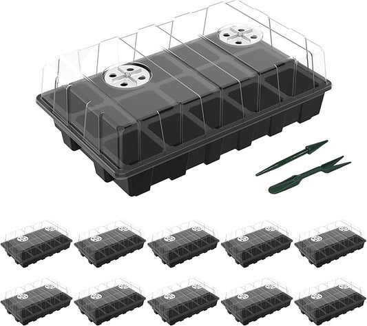 Gardzen 10-Pack Seed Starter Kits, Reusable Plant Germination Trays by Gardzen