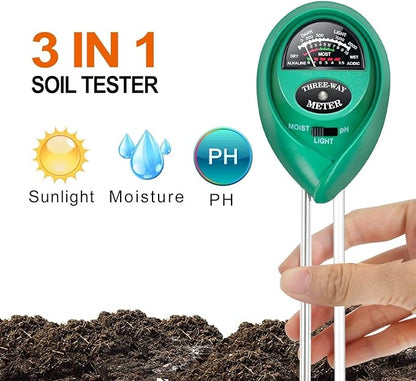 iPower 3-in-1 Soil Moisture/pH/Light Meter, Soil Test kit - Image 3