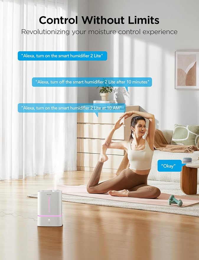 GoveeLife Smart Humidifiers for Bedroom, 4.5L Cool Mist Air Humidifiers - Image 4