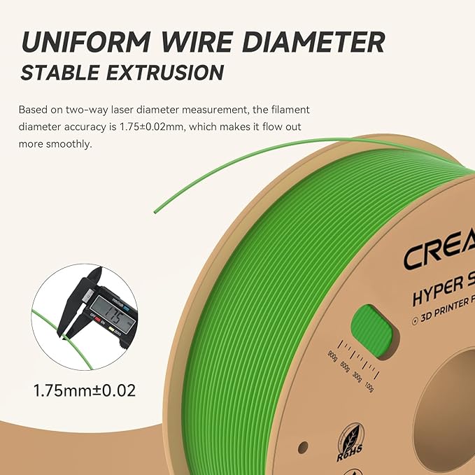 Official Creality Hyper PLA Filament 1.75mm, High Speed PLA 30-600mm/s Rapid 3D - Image 4